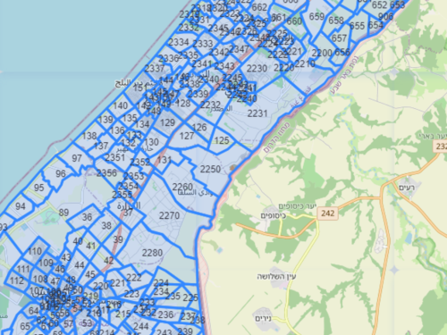 Izraelska vojska objavila novu mapu zona u Gazi