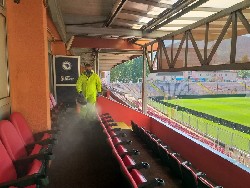 Izvršena dezinfekcija prostorija koje će koristiti reprezentacije BiH i Poljske