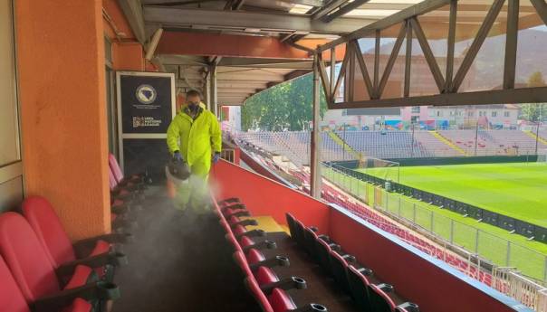 Izvršena dezinfekcija prostorija koje će koristiti reprezentacije BiH i Poljske
