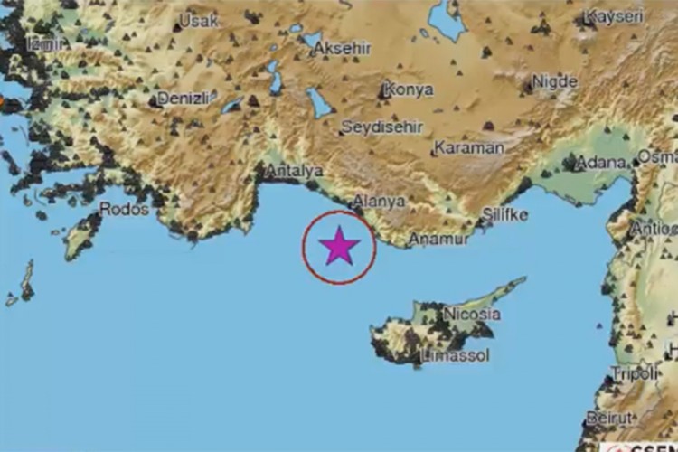 Jak zemljotres pogodio Antaliju
