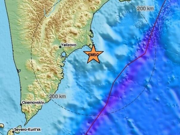 Jak zemljotres pogodio dio ruskog poluotoka Kamčatke