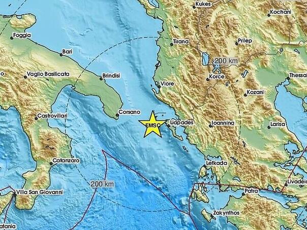 Jak zemljotres pogodio grčki otok Krf, osjetio se širom regije