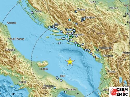 Jak zemljotres pogodio Jadransko more