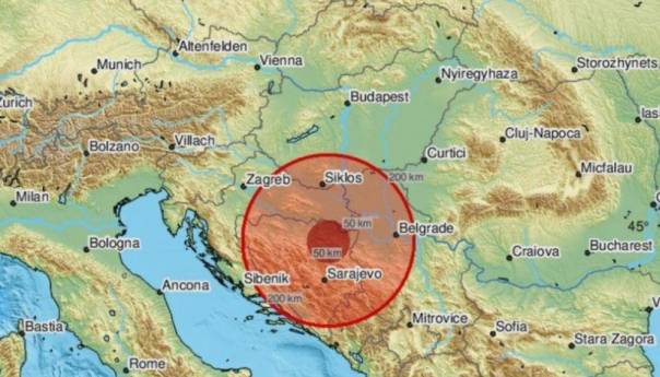 Jak zemljotres potresao BiH: Epicentar kod Tuzle