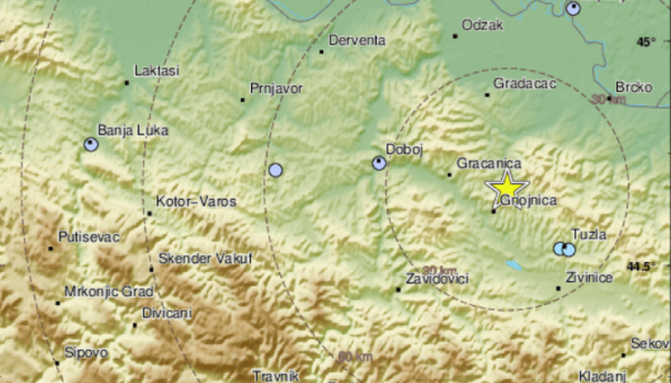 Jak zemljotres u BiH