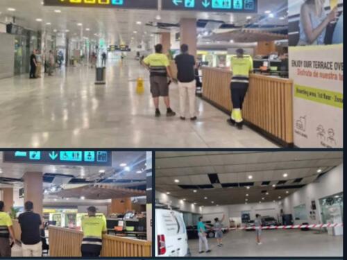 Jak zemljotres zatresao jug Španije, urušio se krov aerodroma