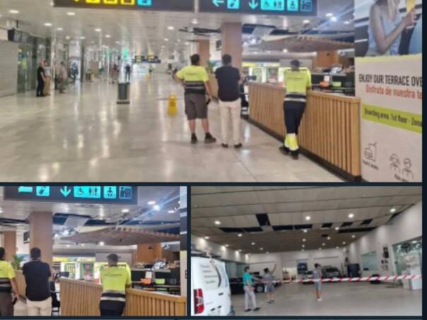 Jak zemljotres zatresao jug Španije, urušio se krov aerodroma