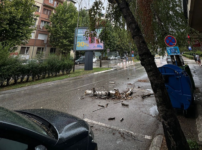 Jako nevrijeme i u Srbiji: Olujni vjetar rušio stabla i krovove