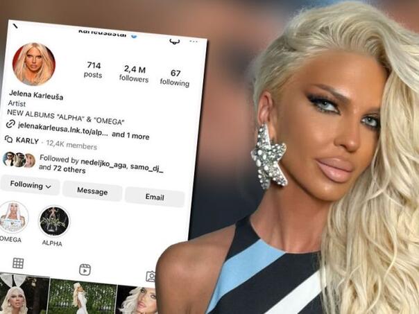 Jeleni Karleuši ponovo ugašen Instagram profil
