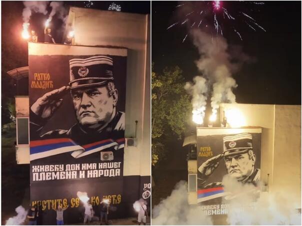 Jeziv prizor iz Obrenovca: Mural zločincu uz poruku "Krstiće se i ko neće"