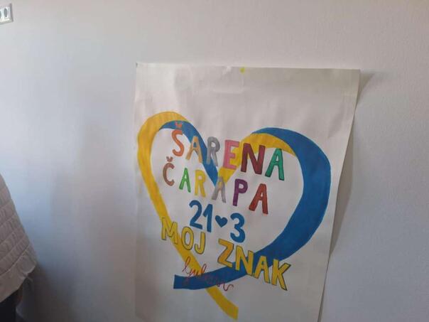 JU "Buđenje" u Goraždu organizirala radionicu "Šarena čarapa-moj otisak"