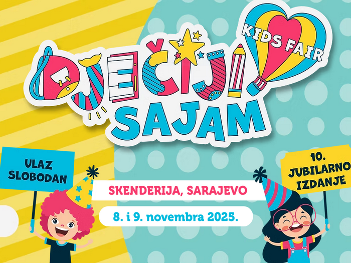 Jubilarni deseti Dječiji sajam 8. i 9. novembra u Centru Skrenderija