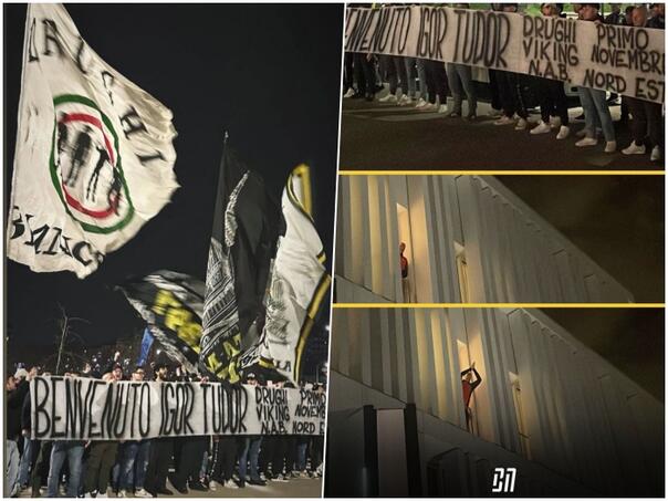 Juventusovi ultrasi došli pozdraviti Tudora: Kada je izašao vani krenula je ludnica