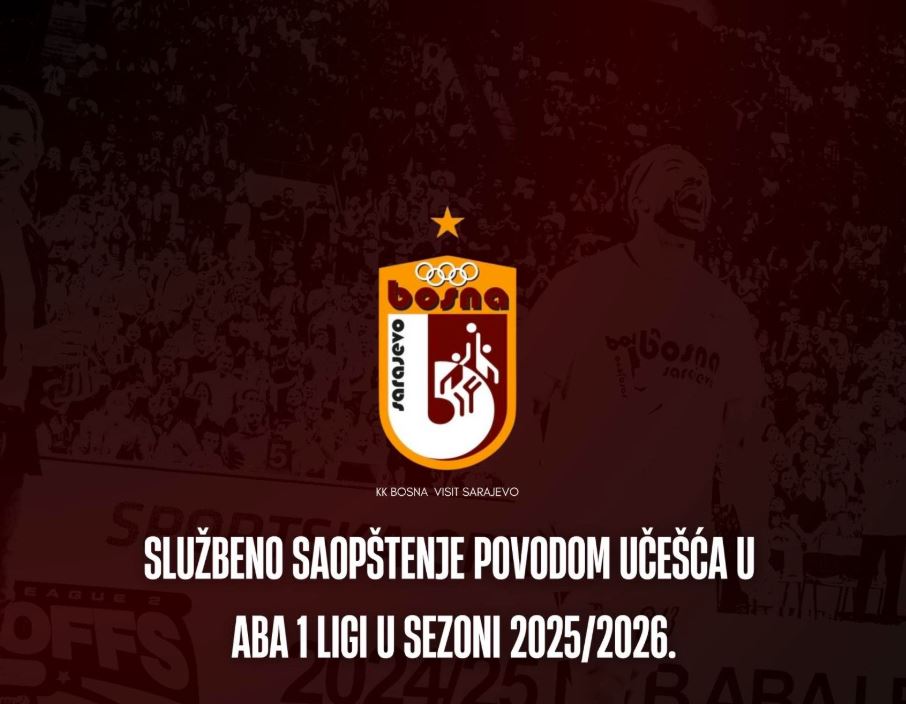 KK Bosna neće igrati ABA 1 ligu!