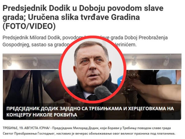 Brane li mediji iz RS-a Dodika? "Predsjednik", ali nije jasno čega