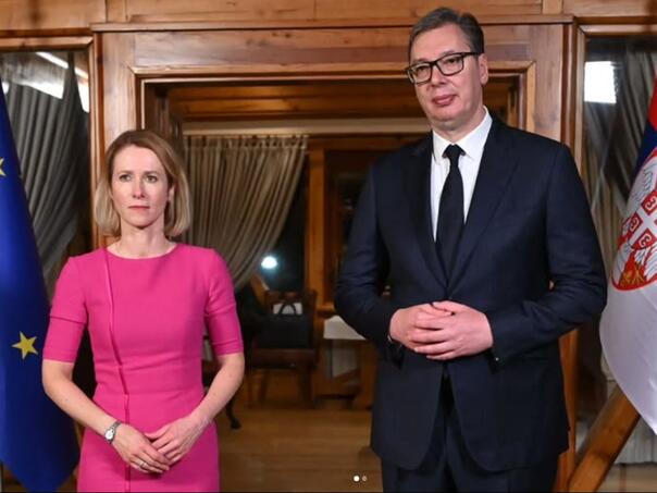 Kallas se sastala sa Vučićem: Želim vidjeti kako Srbija ide ka EU