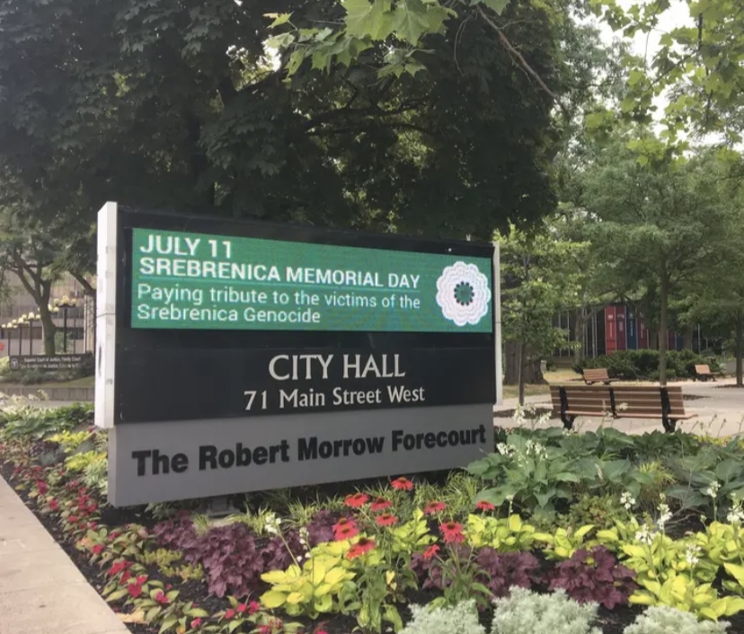 Kanadski Hamilton odaje počast žrtvama genocida u Srebrenici