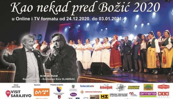 'Kao nekad pred Božić' u tv programu i online formatu