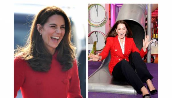 Kate Middleton se spustila niz tobogan i nasmijala sve