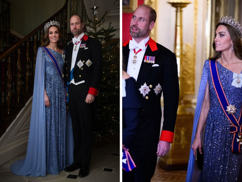 Kate Middleton očarala u plavoj haljini sa historijskom tijarom