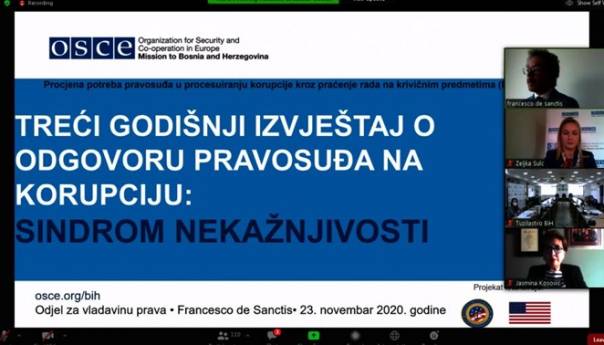 Kavalec, Nelson i Sattler o sindromu nekažnjivosti korupcije u BiH