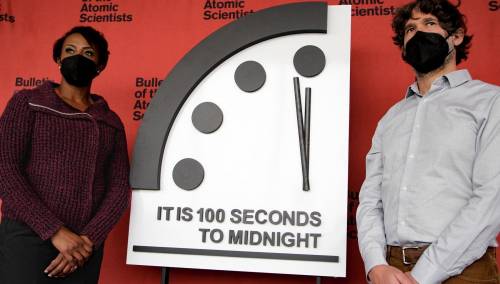 Kazaljka sata Sudnjeg dana ostaje na 100 sekundi do ponoći