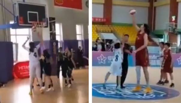 Kineska košarkašica ima 14 godina i 226 cm