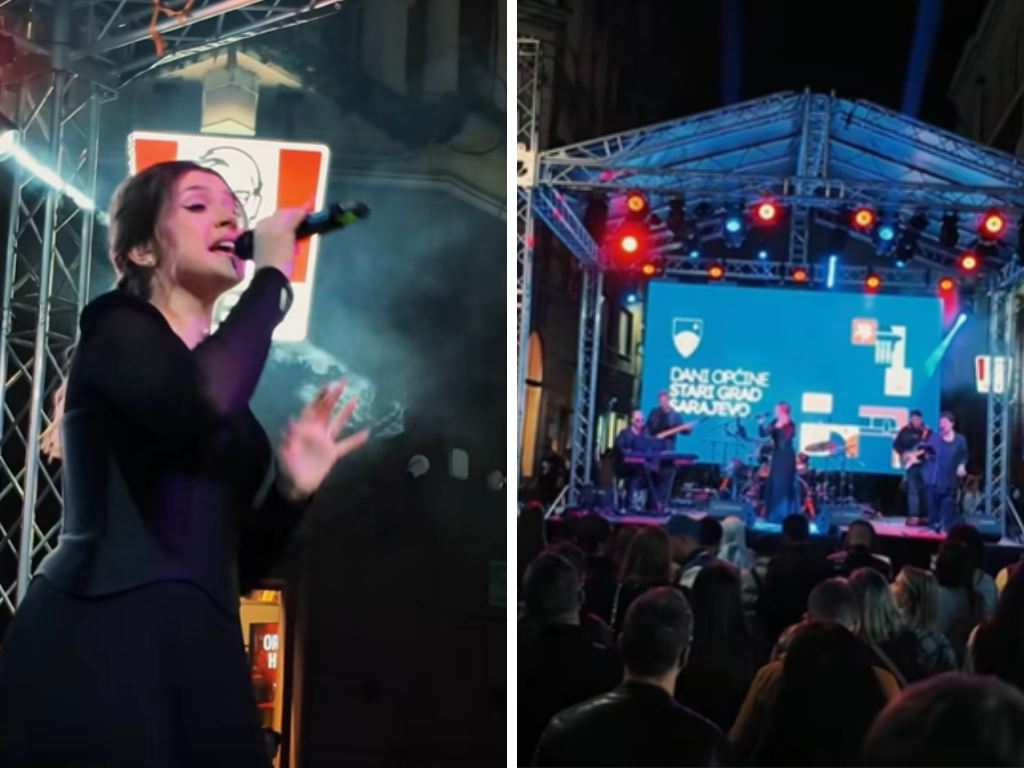 Kiša sačekala kraj koncerta: Ilma Karahmet zabavljala Sarajlije u Starom Gradu
