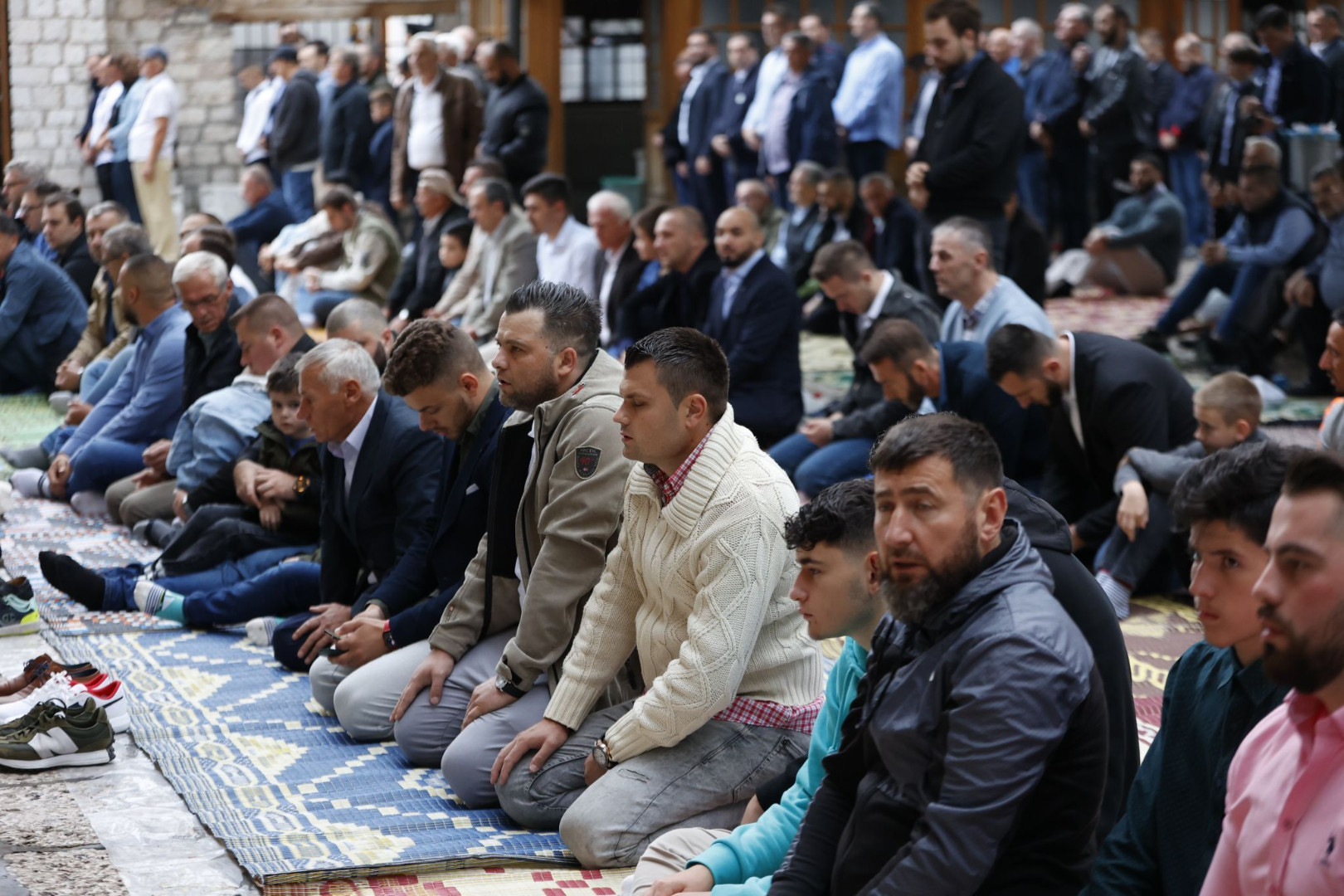 Klanjan bajram-namaz u Gazi Husrev-begovoj džamiji