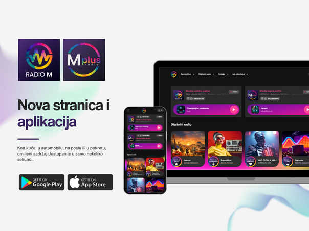 Klik do muzike: Radio M lansirao novu stranicu i aplikaciju