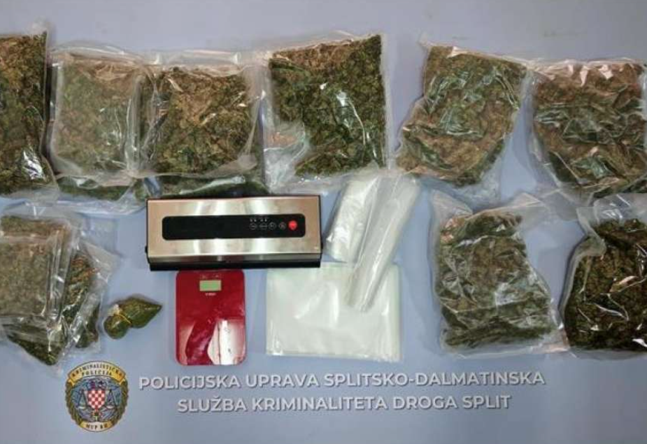 Kod muškarca iz BiH policija u stanu u Splitu pronašla drogu