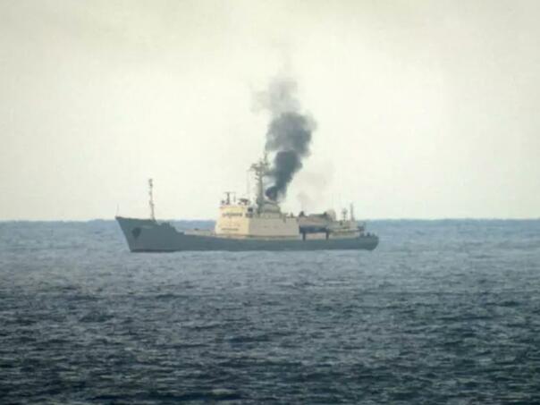 Kod obale Sirije gorio ruski špijunski brod