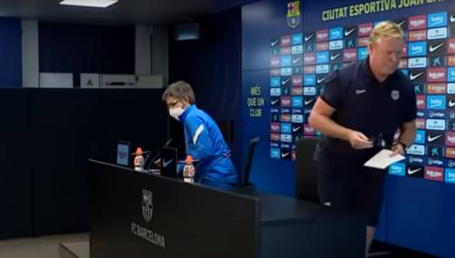 Koeman na konferenciji za medije pročitao saopštenje i otišao