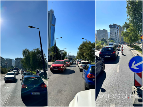 Kolaps kod Željezničke stanice, čeka se da policija reguliše saobraćaj