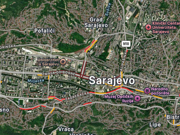 Kolaps u Sarajevu: Evo u kojim ulicama je najgore