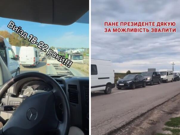 Kolone na granici: Mladi Ukrajinci masovno bježe iz države