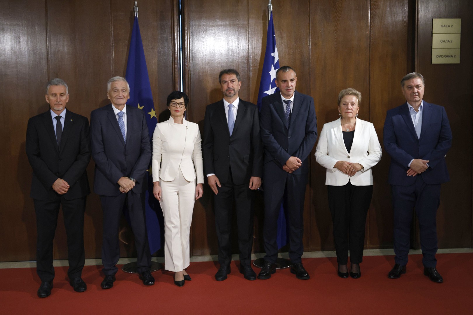 Špirić se pojavio na sastanku sa komesarkom EU Martom Kos