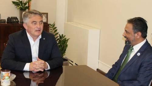 Komšić i Azmi o planovima 'Remembering Srebrenica' i posljedicama ratova
