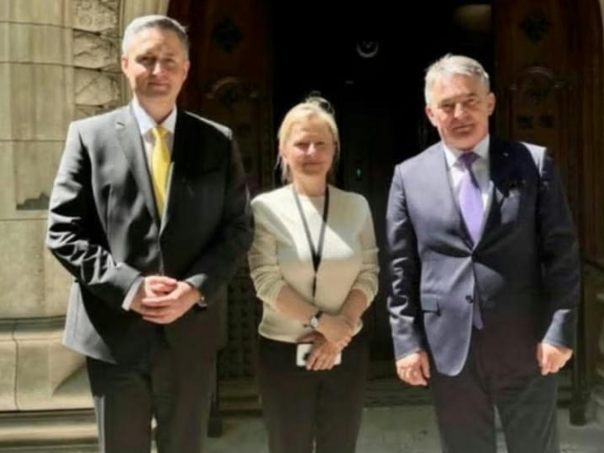 Komšić i Bećirović sa baronesom Helić: Puna podrška BiH