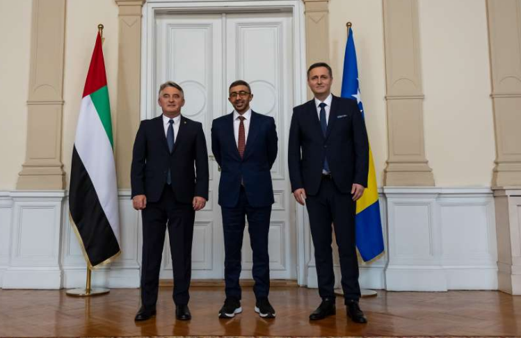 Komšić i Bećirović sa Nahayanom: Ekonomija u fokusu
