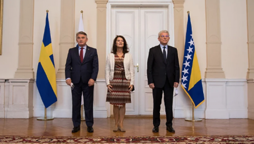 Komšić i Džaferović sa Linde: Švedska dugoročno podržava integraciju BiH u EU