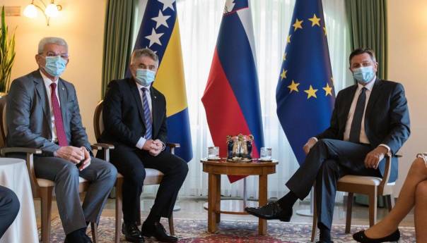 Komšić i Džaferović sa predsjednikom Slovenije o stanju u BiH