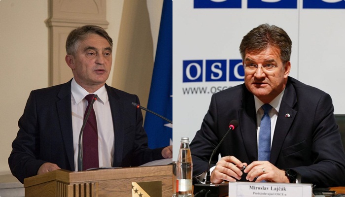 Komšić i Lajčak o zaključcima Predsjedništva BiH
