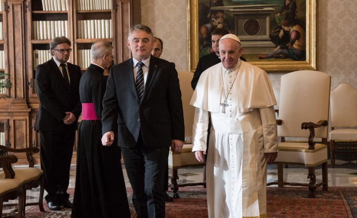 Komšić i papa Franjo: Podrška Vatikana BiH kao multietničkoj državi