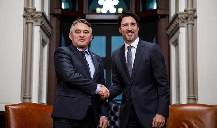 Komšić i Trudeau: Osnažiti prijateljske odnose BiH i Kanade