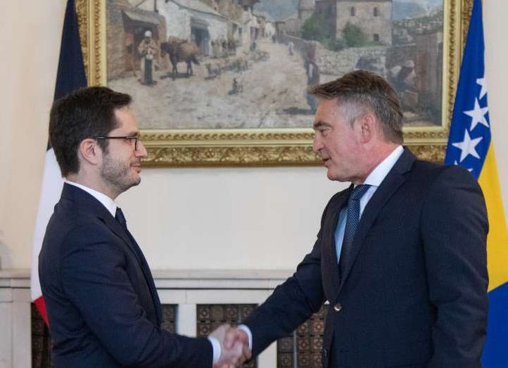Komšić primio akreditivno pismo novoimenovanog ambasadora Francuske u BiH
