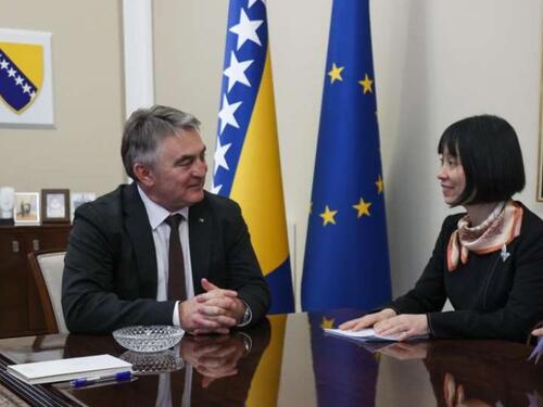 Komšić s ambasadoricama Španije i Kine: Važnost očuvanju mira i EU puta