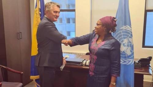 Komšić s Nderitu: Užasnuta pojedincima koji slave zločince