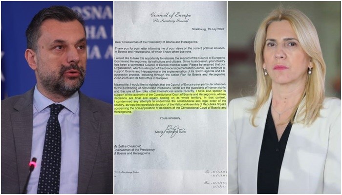 Konaković poručio Cvijanović: Bolje bi joj bilo da ne šalje pisma