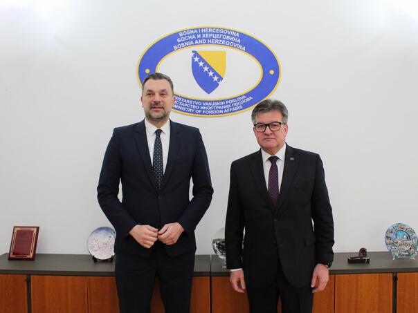 Konaković sa Lajčakom o usklađivanju politika i putu BiH ka EU